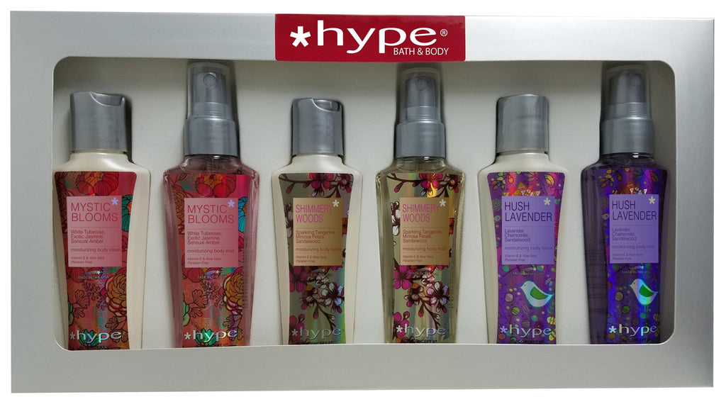 Hype 1.7 oz Sets of Body Mist and Body Lotion AmericanCosmetics.ConceptII